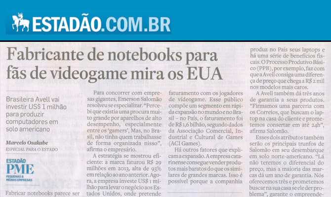 Fabricante brasileira de notebooks para ‘gamers’ fatura R$ 29 milhões e mira Estados Unidos